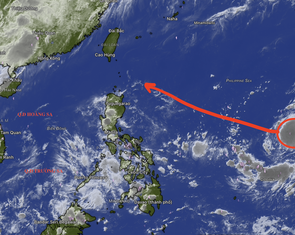 Áp thấp nhiệt đới ngoài khơi Philippines có khả năng mạnh lên thành bão