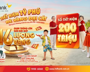 Hàng chục khách hàng HDBank trúng thưởng sổ tiết kiệm 'trăm triệu' và chuyến du lịch Hàn Quốc