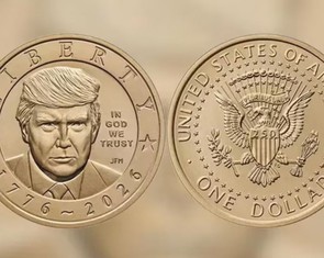 Mỹ đúc đồng xu 1 USD có hình ông Trump