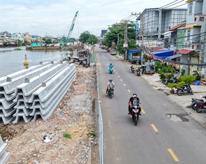 Hiện trạng dự án bờ bắc kênh Đôi sau gần một năm khởi công