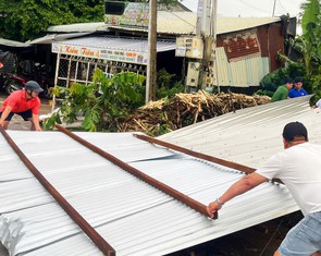 Mưa dông, lốc xoáy gây thiệt hại 7 xã ở Tây Ninh, 1 người tử vong