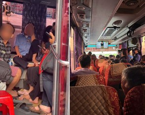 Xe khách 29 chỗ 'nhồi nhét' 51 người, chủ xe và tài xế bị phạt tiền, tước phù hiệu