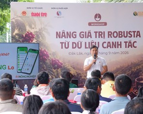 Nâng giá trị Robusta từ dữ liệu canh tác trên ứng dụng 2Nông