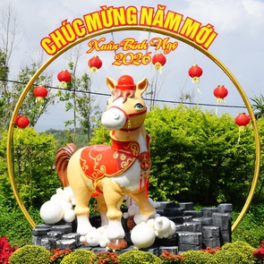 Lộ diện linh vật ngựa chào Tết Bính Ngọ 2026 tại Đắk Lắk