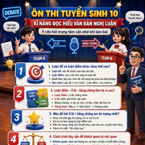 Ôn thi tuyển sinh ngữ văn lớp 10: kĩ năng đọc hiểu văn bản nghị luận