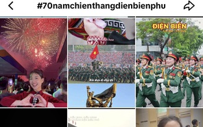 Giới trẻ mừng 70 năm Chiến thắng Điện Biên Phủ trên mạng xã hội
