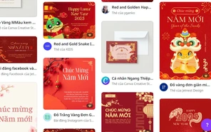 Cách tạo thiệp chúc mừng năm mới online bằng Canva