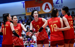 Bóng chuyền nữ SEA Games 33: Việt Nam thắng Myanmar 3-0 trong trận ra quân