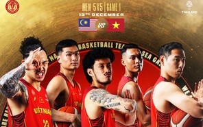 Tuyển bóng rổ 5x5 Việt Nam thua ngược Malaysia trận ra quân SEA Games 33