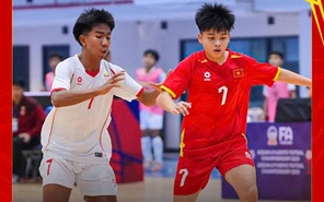 Đánh bại Myanmar, U16 Futsal Việt Nam tiến gần trận chung kết