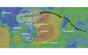 Sáng 21-7, bão số 3 đang cách Quảng Ninh - Hải Phòng khoảng 233 km