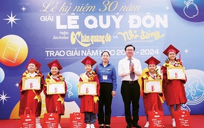 Danh sách học sinh đoạt Giải Lê Quý Đôn trên ấn phẩm Nhi Đồng TP.HCM năm học 2024 - 2025