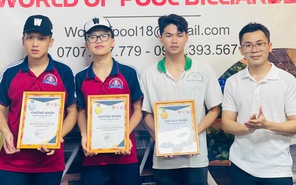 Teen Trường THPT Nguyễn An Ninh cùng thi đấu billiards