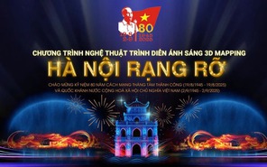 2 đêm trình diễn 3D mapping tại Hà Nội cuối tuần này
