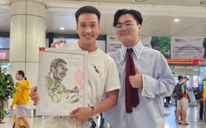 Hoạ sĩ trẻ gây sốt với loạt tranh chân dung vẽ dàn diễn viên phim Mưa đỏ