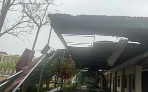 Trường học ở Hà Tĩnh, Thanh Hóa tan hoang do bão Bualoi