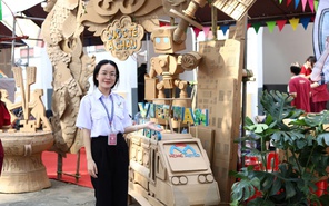 Cụm trại 3 Hội trại truyền thống 9-1: Lan tỏa tinh thần sống xanh qua các mô hình, cổng tiểu trại sáng tạo