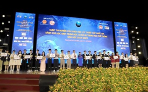 TP.HCM công bố kết quả Cuộc thi khoa học kỹ thuật học sinh THCS và THPT