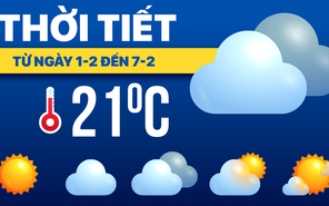 Dự báo thời tiết từ 1-2 đến 7-2: Miền Bắc rét, miền Trung mưa, miền Nam nắng