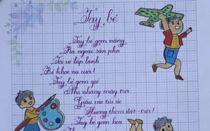 Chữ đẹp Nhi Đồng số 5: Gọi tên 30 bài dự thi tiêu biểu