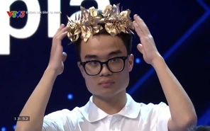 Giải ô chữ xuất sắc, nam sinh Hà Nội giành vòng nguyệt quế Đường lên đỉnh Olympia