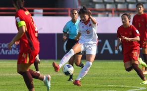 U20 nữ Việt Nam thua đậm Trung Quốc tại giải châu Á