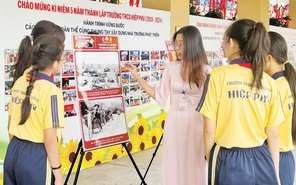 Biến sân trường trở thành không gian học lịch sử thú vị