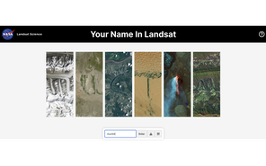 Cách viết tên từ hình ảnh vệ tinh Trái đất của NASA