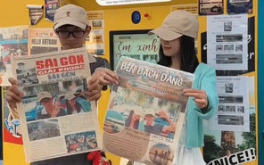 Photobooth phong cách báo chí thu hút các bạn trẻ