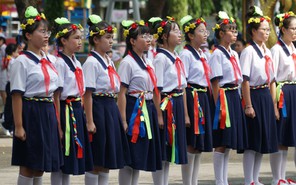 Đội viên TP.HCM sôi nổi với Hội thi Nghi thức Đội
