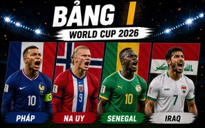 Bảng xếp hạng bảng I World Cup 2026 mới nhất