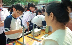 Giờ ra chơi trải nghiệm, sáng tạo tại Trường THCS Minh Đức
