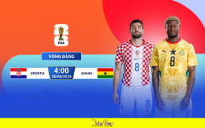 Croatia chạm trán Ghana: Chiến đấu cho tấm vé đi tiếp