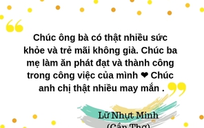 Sân chơi Chúc Tết Online: Chúc gia đình vạn điều như ý