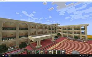 Nam sinh tự tay "xây" trường cấp 3 trong game Minecraft