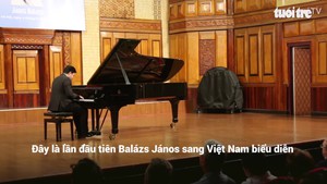 Nghệ sỹ dương cầm János Balázs lần đầu biểu diễn tại Việt Nam