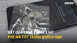 Bắt quả tang 1 nam 2 nữ phê ma túy trong khách sạn