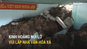 Quảng Ngãi: Kinh hoàng núi lở vùi lấp nhà văn hóa xã