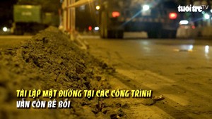 Tái lập mặt đường tại các công trình đào đường vẫn còn bê bối