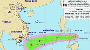 Áp thấp nhiệt đới có khả năng mạnh thành bão