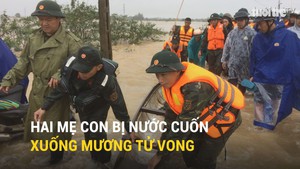 Hai mẹ con bị nước cuốn xuống mương tử vong