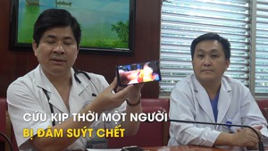 Cứu kịp thời một người bị đâm suýt chết