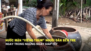 Nước mặn 'viếng thăm' Bến Tre ngay trong những ngày giáp Tết