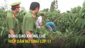 Dùng dao khống chế hiếp dâm nữ sinh lớp 11