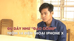 Đu dây như “đặc công” đột  nhập cửa hàng trộm 14 điện thoại iphone X