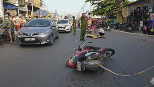 Va quẹt xe máy, người đàn ông tử vong do không đội mũ bảo hiểm