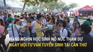 Hàng nghìn học sinh nô nức tham dự Ngày hội tư vấn tuyển sinh tại Cần Thơ