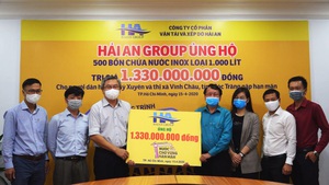 Hải An Group đóng góp hơn 1,3 tỉ đồng “Nước cho vùng hạn mặn”