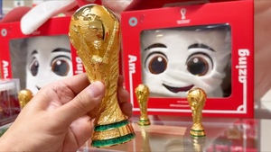 Video: Hàng lưu niệm World Cup 2022 tăng nhiệt trước ngày khai mạc