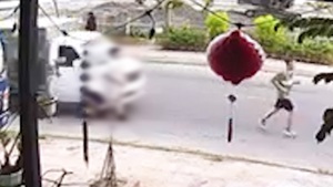 Xe tải tông trưởng công an phường tử vong lúc tập thể dục